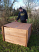 Big Square Wooden Compost Bin with Lid