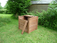 Professional wooden compost bin with lid