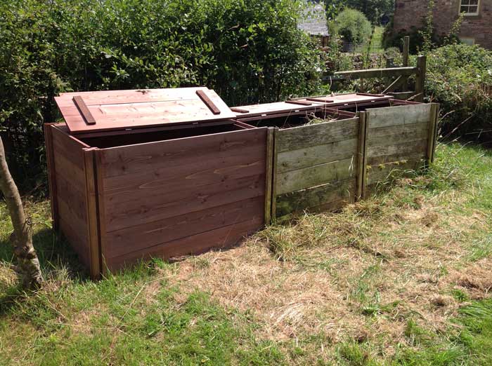 gardening works - wooden raised beds & compost bins