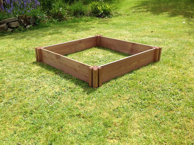 Slight Seconds / Ugly Duckling - Big Square Wooden Raised Bed 15cm x 120cm x 120cm (1 Layer)