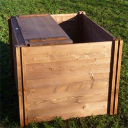 LID for Professional Big Square Wooden Compost Bin