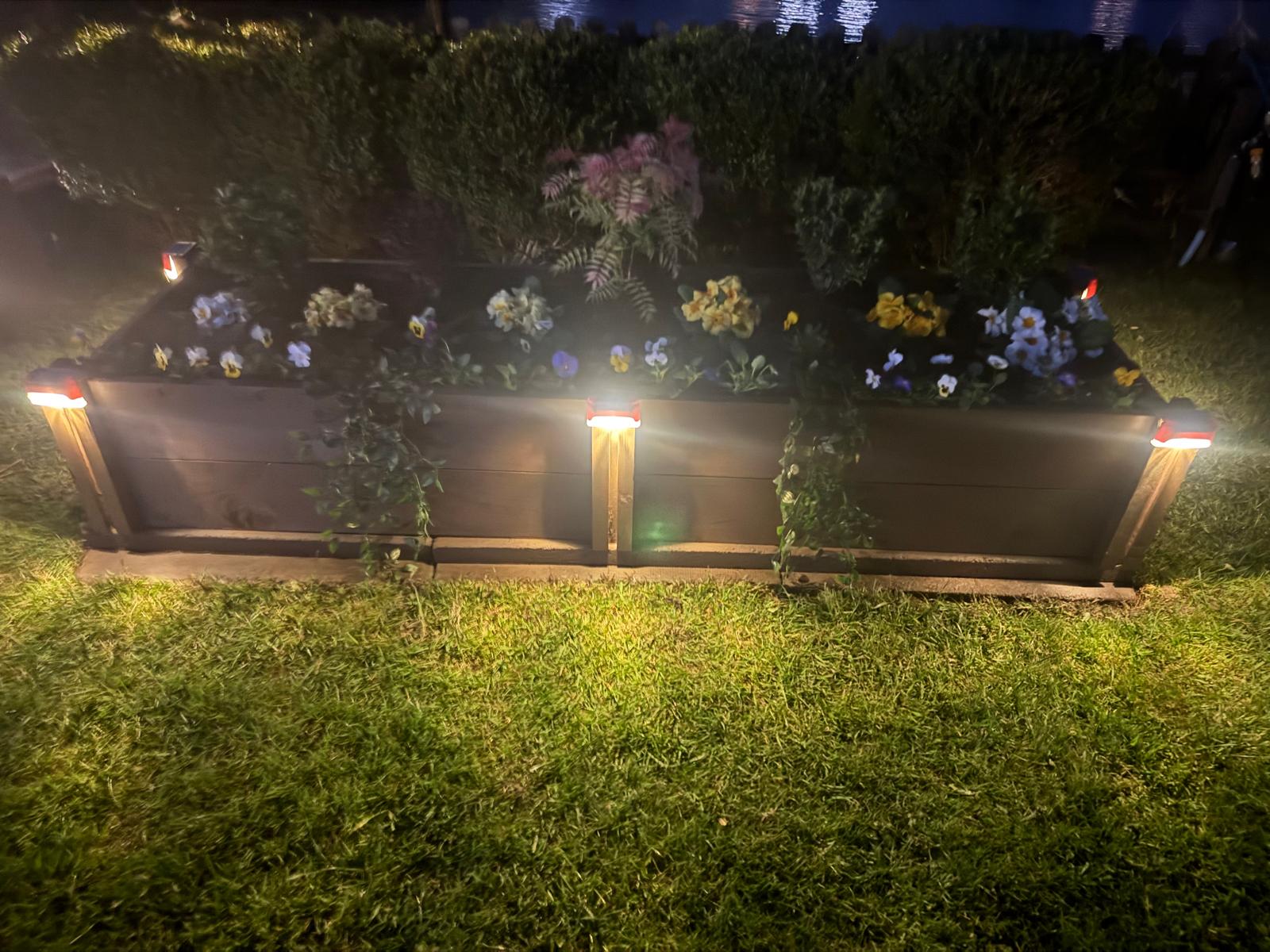 Double Raised Flower Bed