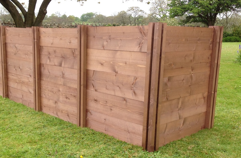 Superior COMPACT TRIPLE Extendable Slot Down Compost Bin 75 x 203 x 72cm 