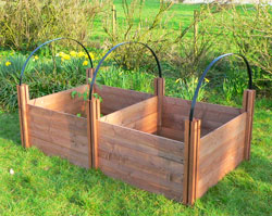 Cloche Hoops for Wooden Raised Beds