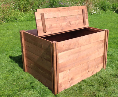 LID for Professional Long Wooden Compost Bin
