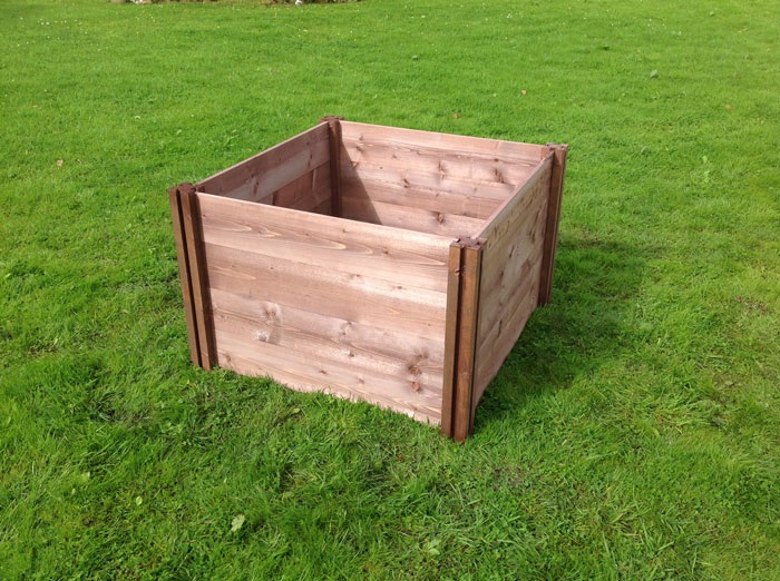 Slight Seconds / Ugly Duckling - Big Square Wooden Raised Bed 60cm x 120cm x 120cm (4 Layer)