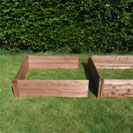 Big Square Wooden Raised Bed Additional Module 120cm x 120cm