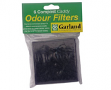 Odour Filters for Kitchen Caddies - 6 Pack